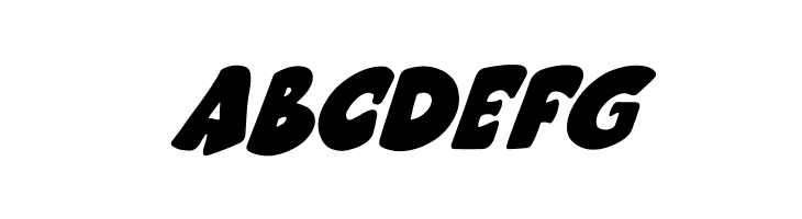 Cartoon cookies Tilted  Free Fonts Download