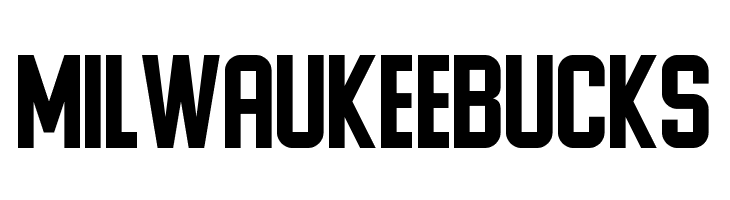 MILWAUKEEBUCKS Ponter Font