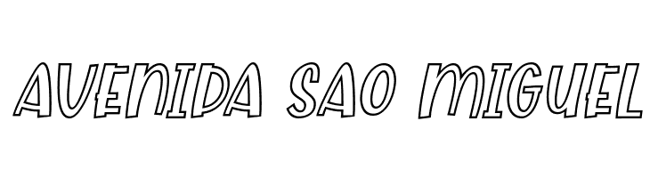 Dotuku Outline Italic  Free Fonts Download