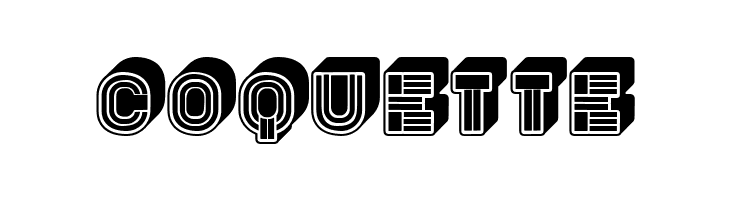 Rude 3D Regular  Free Fonts Download