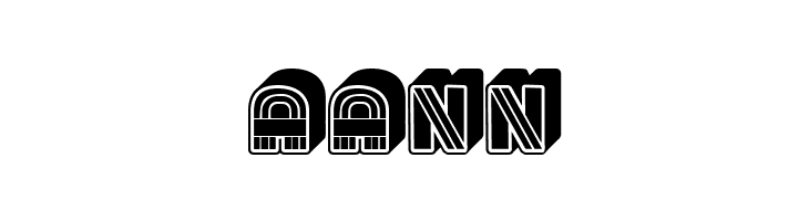 Rude 3D Regular  Free Fonts Download