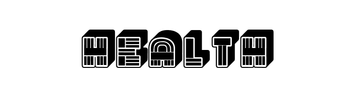 Rude 3D Regular  Free Fonts Download