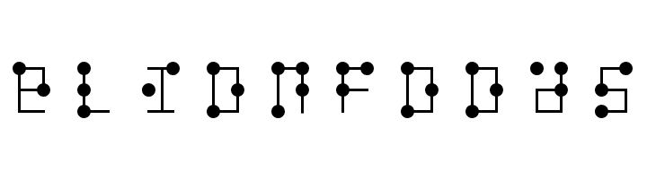 braille latin hc  Free Fonts Download