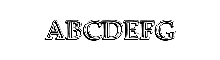 UKIJ Kawak 3D Bold  Free Fonts Download