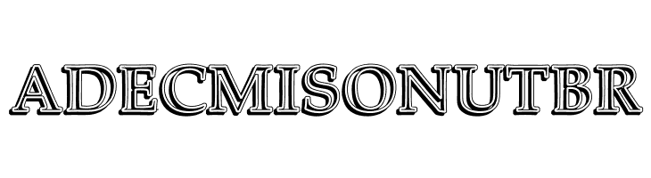 UKIJ Kawak 3D Bold  Free Fonts Download