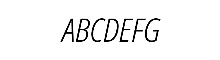 Avrile Sans Condensed Light Italic  Free Fonts Download