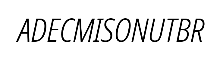 Avrile Sans Condensed Light Italic  Free Fonts Download