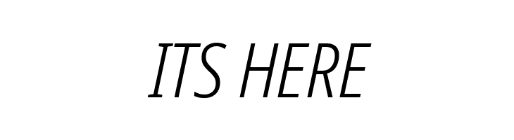 Avrile Sans Condensed Light Italic  Free Fonts Download