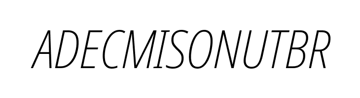 Avrile Sans Condensed ExtraLight Italic  Free Fonts Download