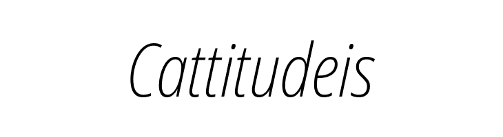 Avrile Sans Condensed ExtraLight Italic  Free Fonts Download