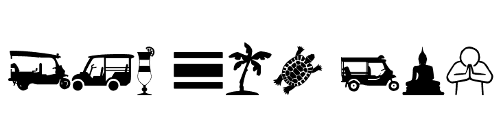 Thailand Icons  Free Fonts Download