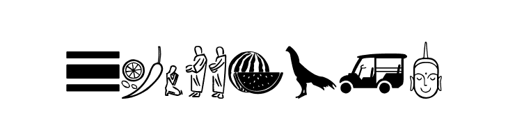 Thailand Icons  Free Fonts Download