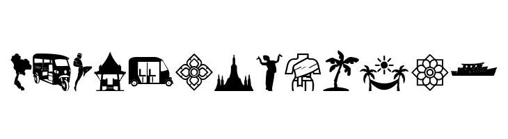 Thailand Icons  Free Fonts Download