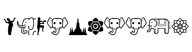 Thailand Icons  Free Fonts Download
