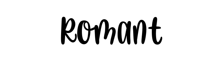 Romant Pink Horn Unicorn Font