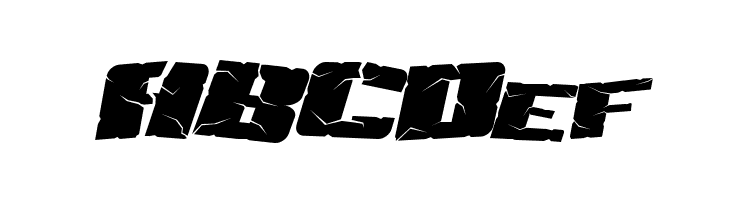 Aftershock Debris Italic  Free Fonts Download