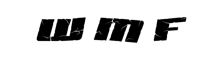 Aftershock Debris Italic  Free Fonts Download