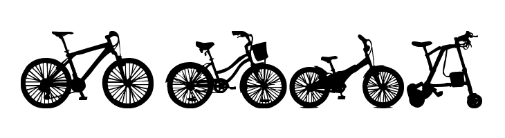 bicycle tfb  Free Fonts Download