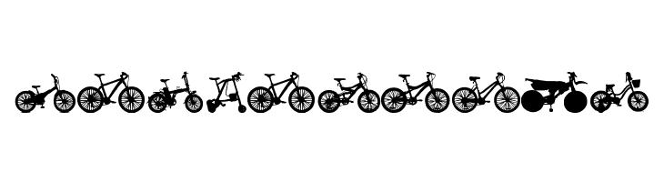 bicycle tfb  Free Fonts Download