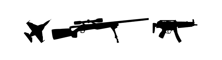 Army weapons tfb  Free Fonts Download