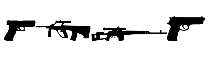 Army weapons tfb  Free Fonts Download