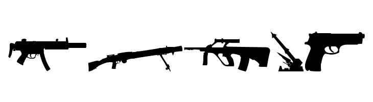 Army weapons tfb  Free Fonts Download