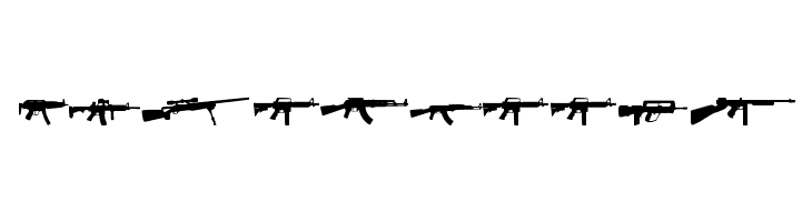 Army weapons tfb  Free Fonts Download