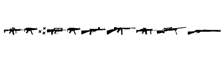 Army weapons tfb  Free Fonts Download
