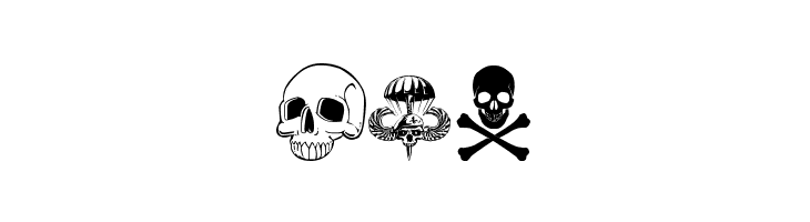 only skulls  Free Fonts Download