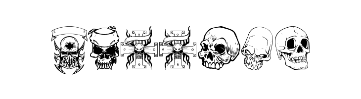 only skulls  Free Fonts Download