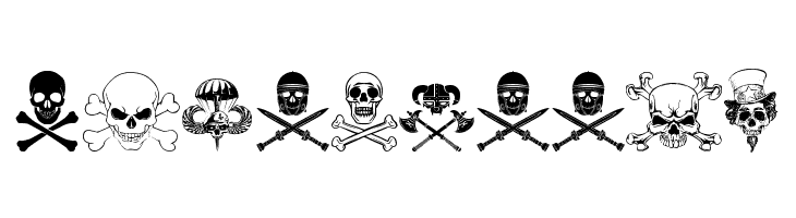 only skulls  Free Fonts Download