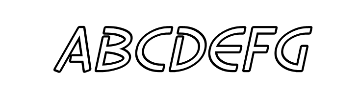 SF Diego Sans Outline Oblique  Free Fonts Download