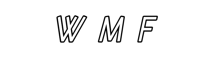 SF Diego Sans Outline Oblique  Free Fonts Download