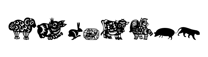 chinese zodiac tfb  Free Fonts Download