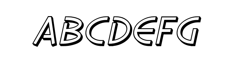 SF Diego Sans Shaded Oblique  Free Fonts Download