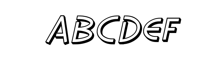 SF Diego Sans Shaded Oblique  Free Fonts Download