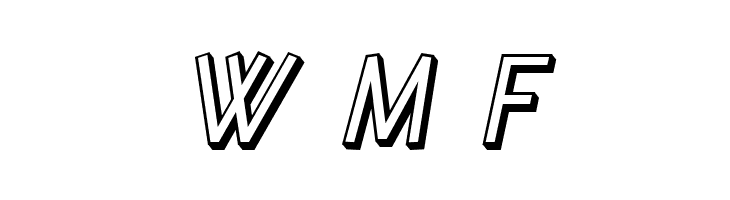 SF Diego Sans Shaded Oblique  Free Fonts Download