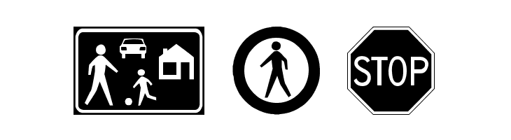 traffic signs tfb  Free Fonts Download