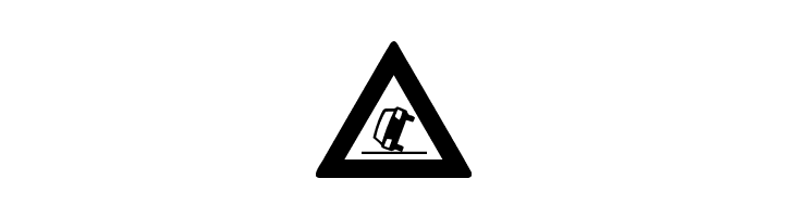 traffic signs tfb  Free Fonts Download