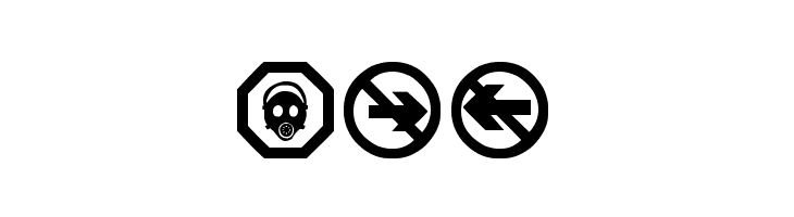 working signs tfb  Free Fonts Download