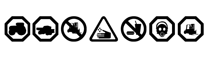 working signs tfb  Free Fonts Download