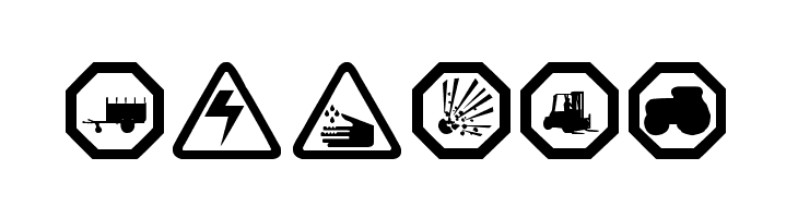 working signs tfb  Free Fonts Download