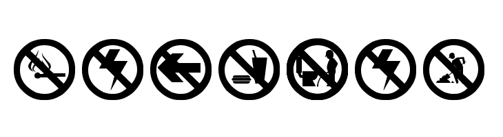 working signs tfb  Free Fonts Download