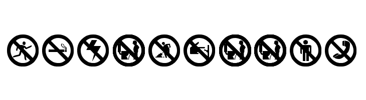 working signs tfb  Free Fonts Download