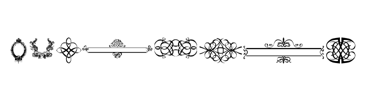 ornaments labels and frames  Free Fonts Download