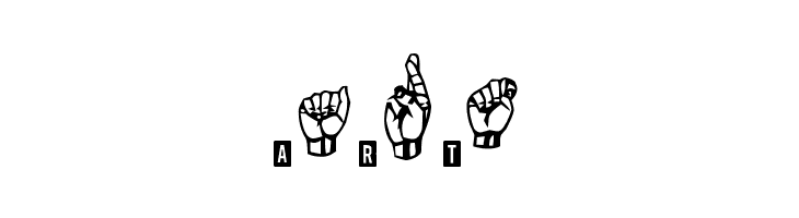 signs language tfb  Free Fonts Download