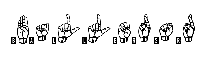 signs language tfb  Free Fonts Download
