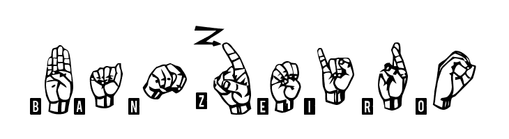signs language tfb  Free Fonts Download