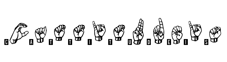 signs language tfb  Free Fonts Download
