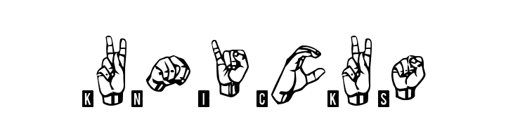 signs language tfb  Free Fonts Download
